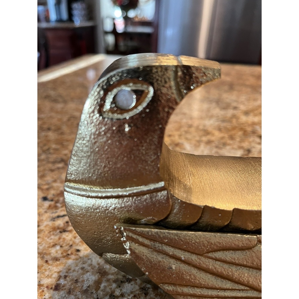 Project 62 Brass Tone Decorative Birds MCM Set Of 2‎ Metal HTF Gorgeous - Picture 4 of 13